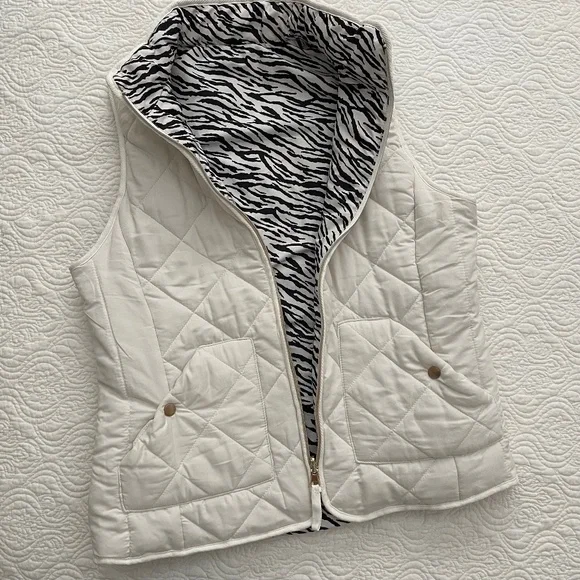 Kensie Puffer Vest Reversible Quilted Sz L and Shirt - Picture 4 of 16